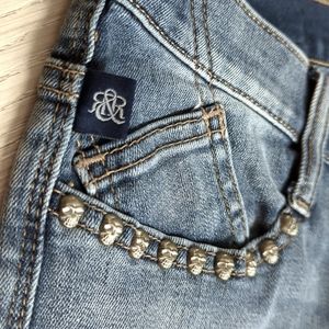 Rock & Republic Skull Stud Skinny Jeans